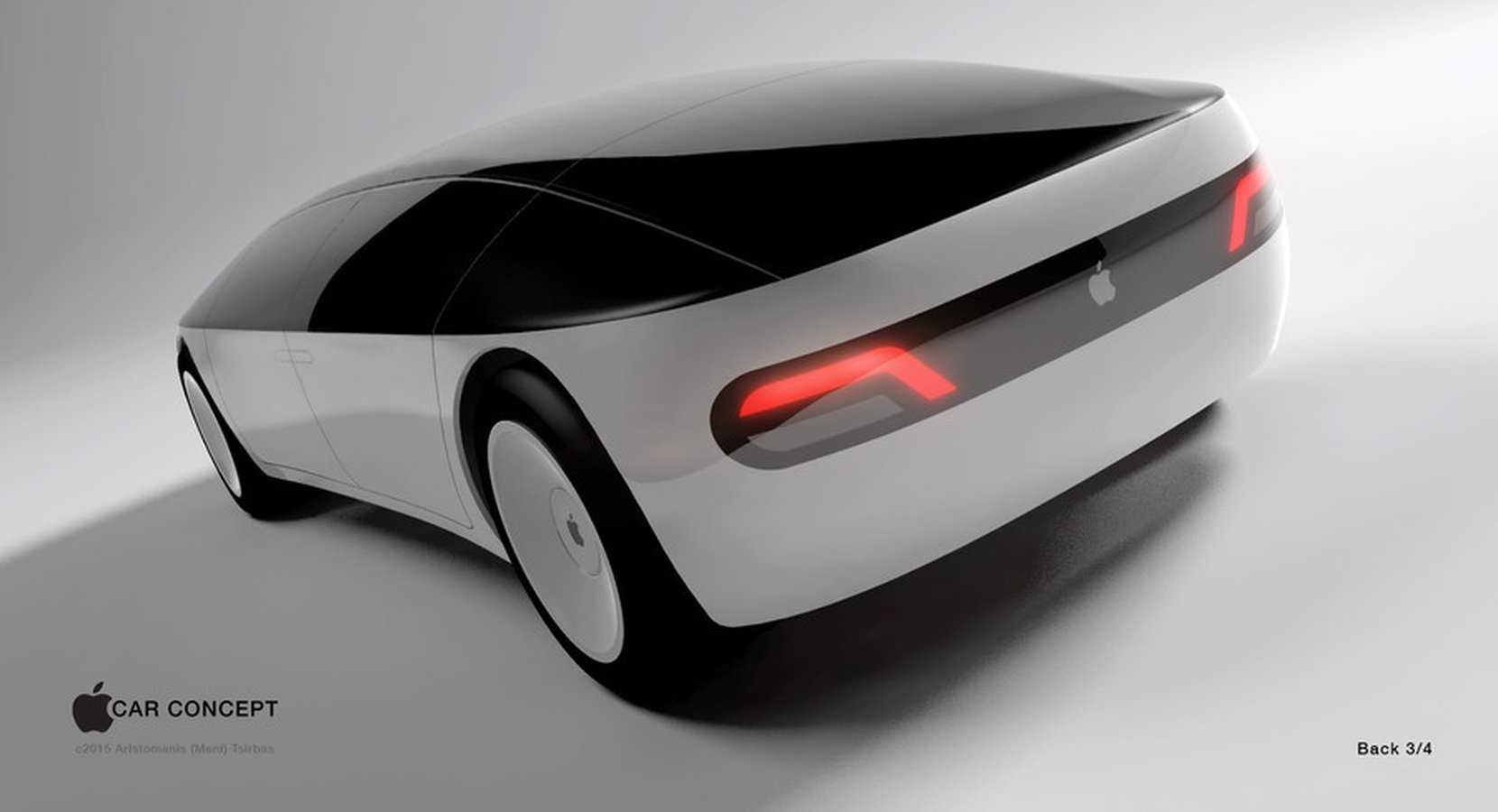 En av många idéer om hur en bil från Apple skulle kunna se ut.Den här designen från by Aristomenis Tsirbas vann Freelancer's Apple Car Concept contest 2015. Foto: Freelancer.com