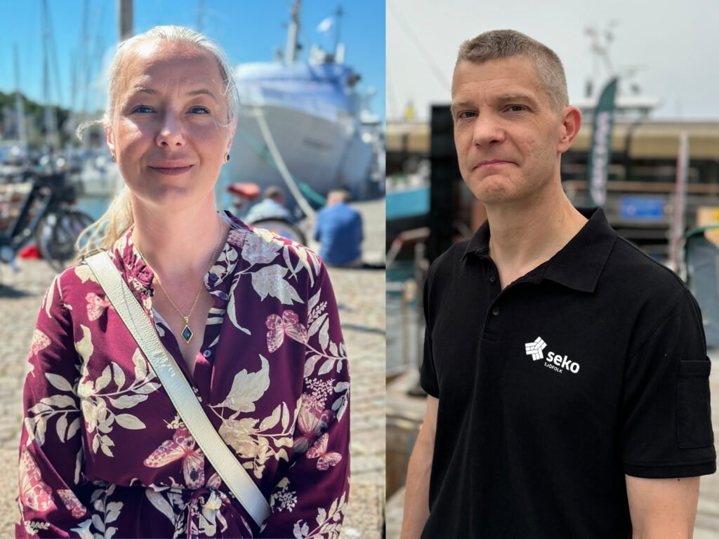 Katrina Ansarfwe Daniel Estius förtroendevalda Seko sjöfolk sektionsordförande