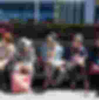 A group of elderly women in Kyoto, Japan. Credit: Trevor Mogg / Alamy Stock Photo.