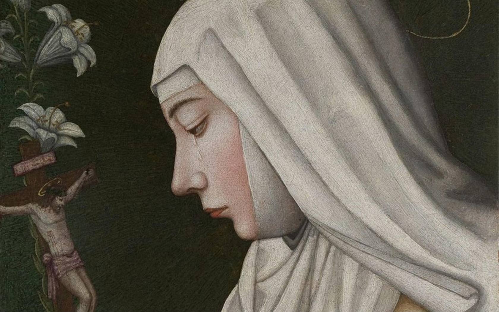 Plautilla Nelli’s painting of Saint Catherine with the Lily.