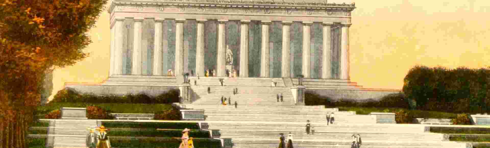 Lincoln Memorial, Washington, DC, circa 1918.
