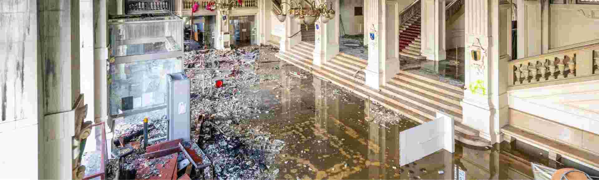 Inside the gutted town hall of Limoges, 20 October 2026.