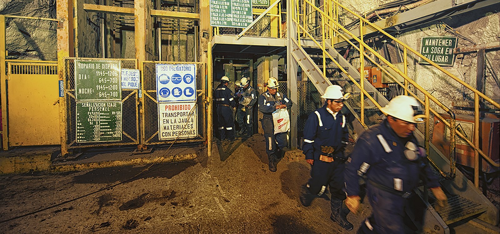 Employees at all levels of the mine get continual training and raised safety awareness.