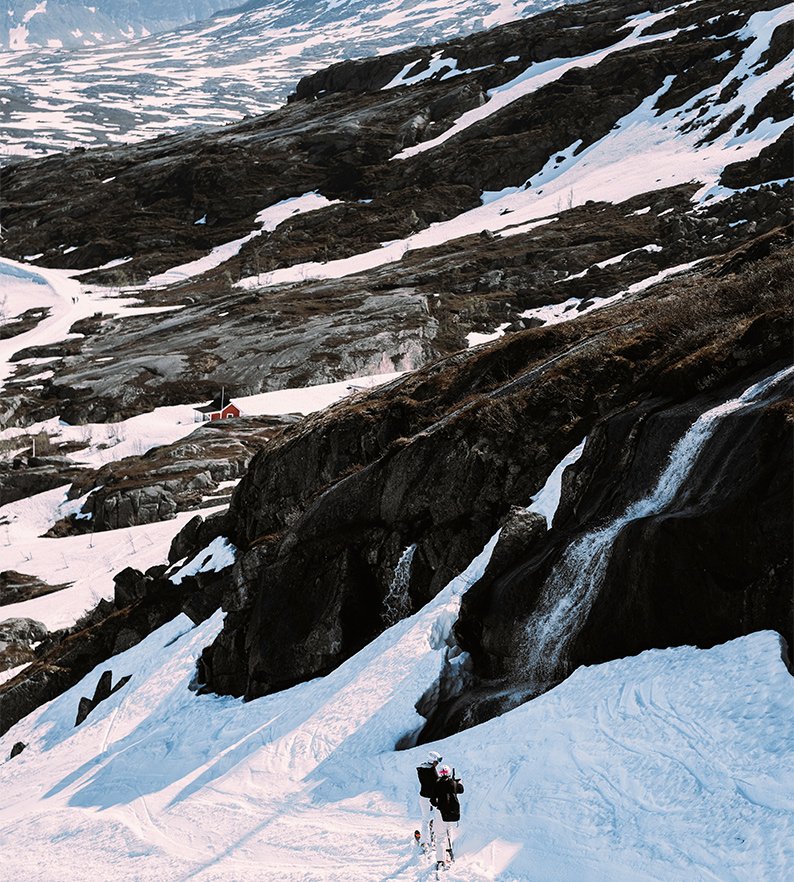 Midsummer skiing on Riksgränsen