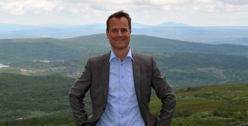 Bildtext: Lämnade gruvan för turistjobb. Daniel Rosenfors tar steget från LKAB till vd-jobbet på Kiruna Lappland. 