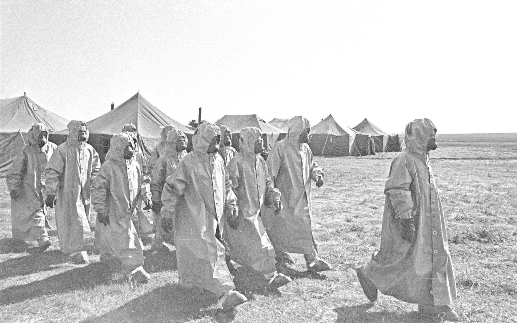 The Soviet Chernobyl catastrophe rescue team.