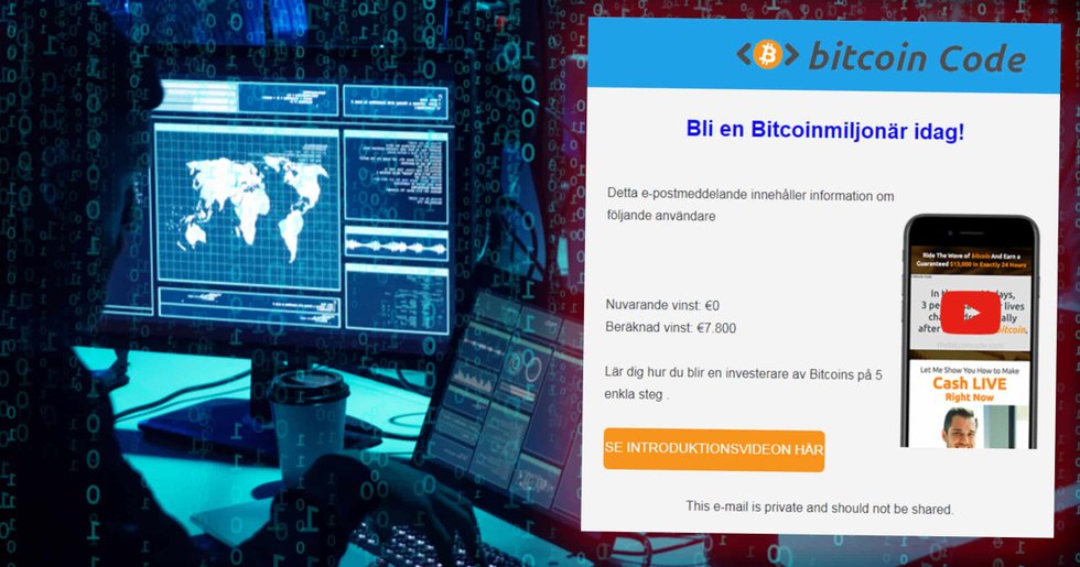 Bitcoinbedragarnas nya metod: Raggar kunder över email