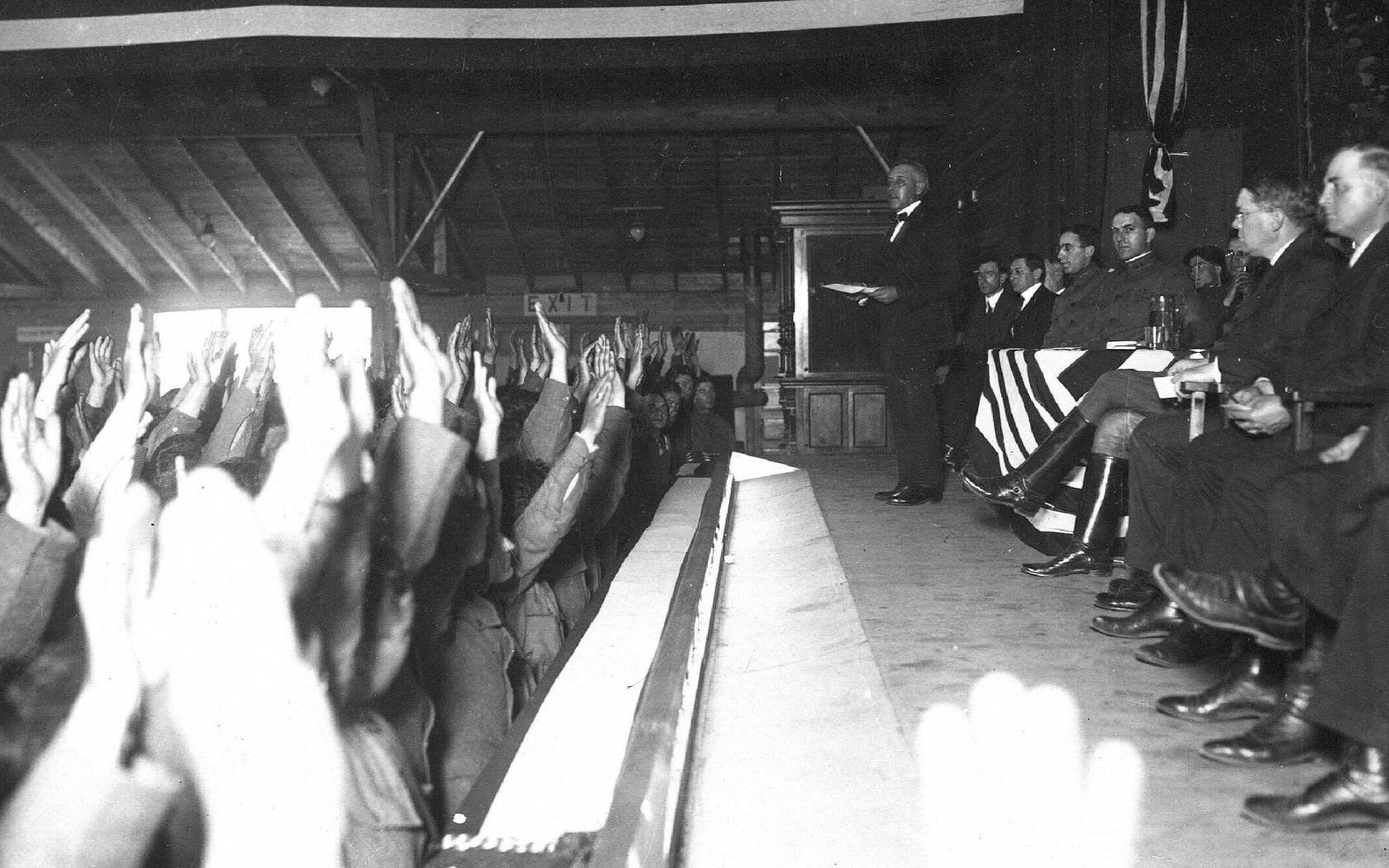 A naturalization ceremony in New York City.