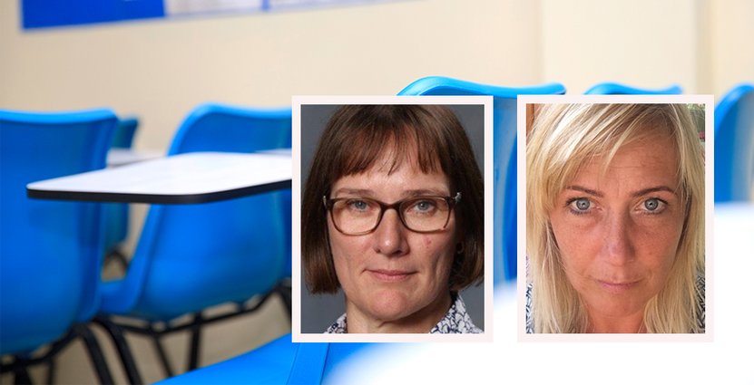 Fått nog på trist attityd. Kersti Wittén, yrkeslärare på Sågbäcksgymnasiet, och Anna Hoffsten, rektor på Stockholms hotell- och restaurangskola tycker kockar ska samarbeta med skolorna istället för att kritisera. 
