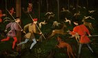 The Hunt in the Forest (1470) by Paolo Uccello at Ashmolean Museum, Oxford. Credit: Brian Harris