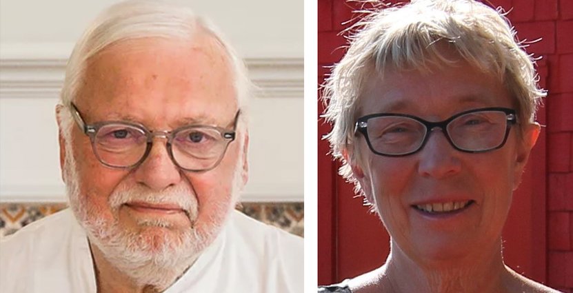 Kocklegenden Leif Mannerström och Britta Jonsson-Lindvall, grundare av Treehotel. 