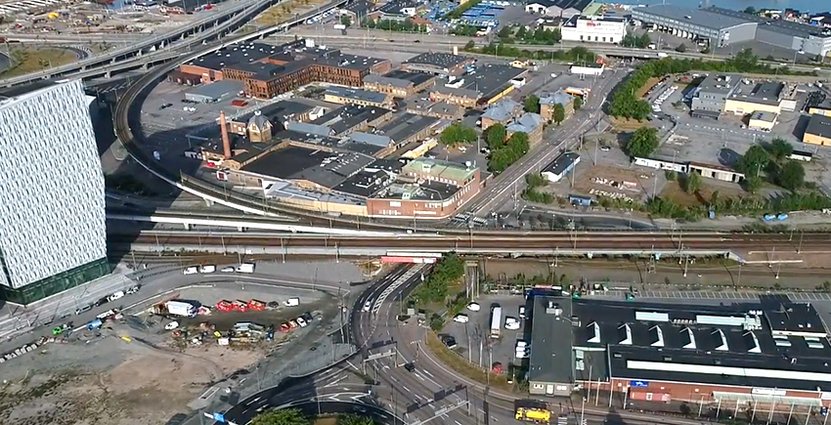 Gamlestaden är ett av Göteborgs hetaste områden. Här ska ett<br />
 nytt hotell stå klart om två år. Foto: Göteborgs Stad