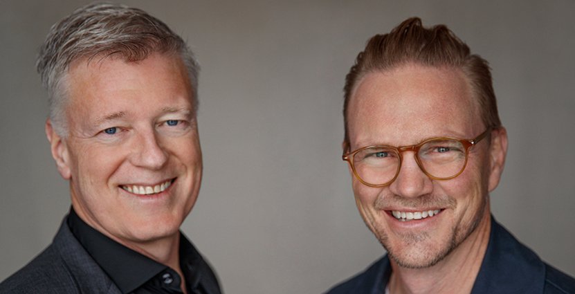Peter Mellin, vd Sodexo AB och Jens Dolk, medgrundare och vd, K-märkt Foto: Pressbild 
