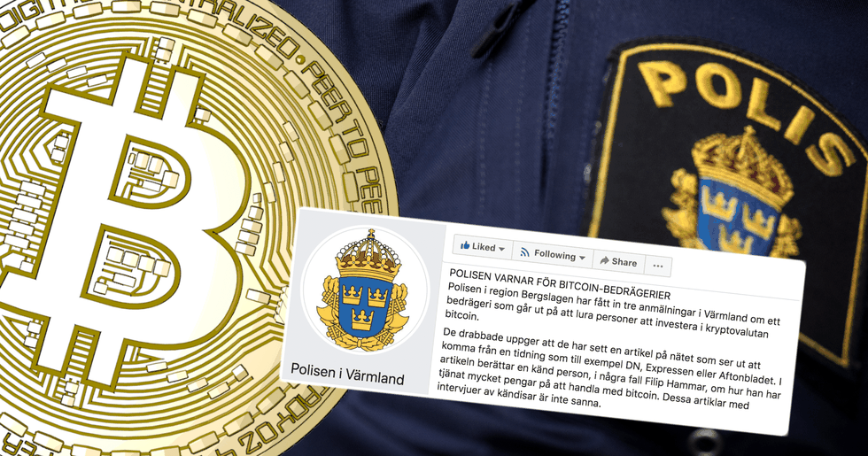 Svenska kändisar utnyttjas i bitcoinbedrägeri – nu varnar polisen för bluffannonserna.