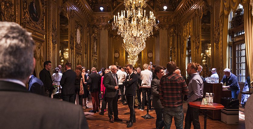 Ny plats för i år. Minglet gick av stapeln i anrika lokaler på Operan i Stockholm. 