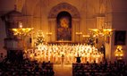 The children's choir at Kungsholmen Church in Stockholm.