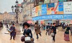 Jean Béraud's painting 'Paris, rue du Havre', c. 1882.