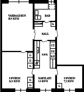PlanlösningHistoriegränd 20 B