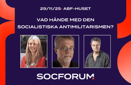 SocForum: Vad hände med den socialistiska antimilitarismen?
