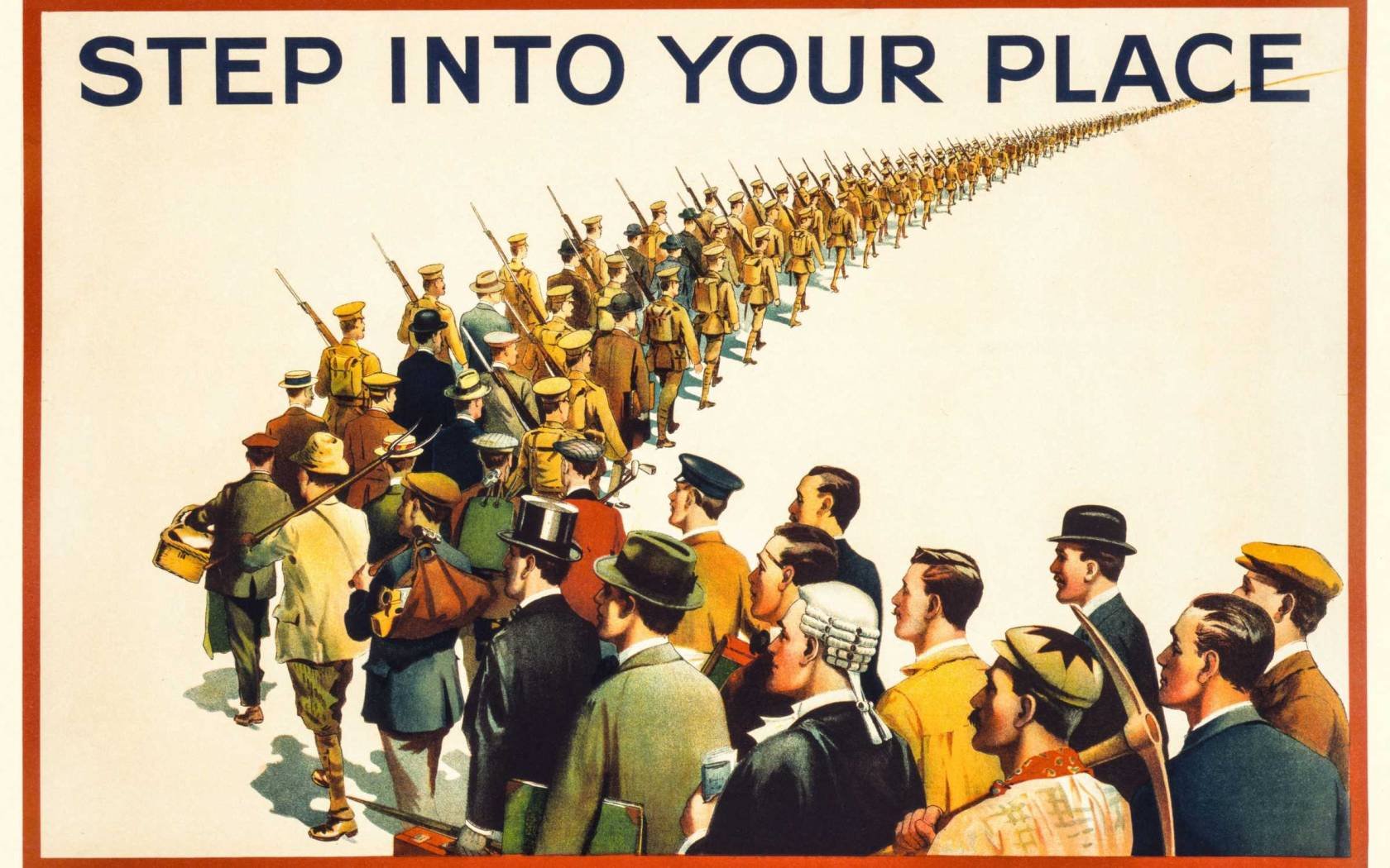 A British recruitment poster from 1915