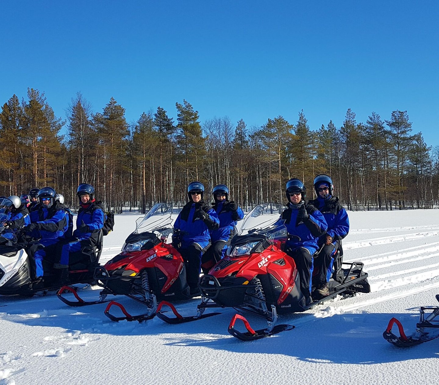 snowmobil safari i Kukkolaforsen