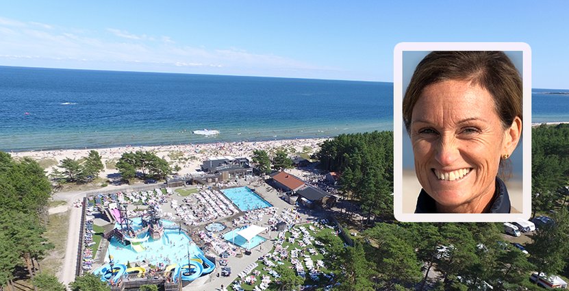 Anna Barkevall, vd Böda Sand Beach resort, vill få sin personal att växa som ledare och ge dem en möjlighet att göra karriär inom näringen. Foto: Böda Sand