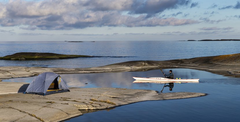 Kajakpaddling vid Utterkobben i Stockholms skärgård. Foto: Henrik Trygg/Stockholm Archipelago 