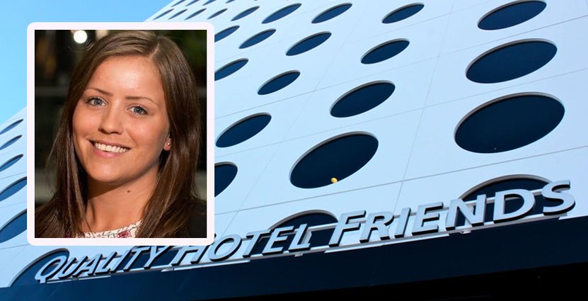 Hanna Lidén Blom, ny hotelldirektör på Quality Hotel Friends, <br />
brinner för att få andra att ge bra service. Foto: Nordic Choice Hotels