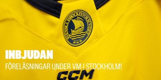 Inbjudan: Föreläsningar för domare under Ishockey-VM i Stockholm