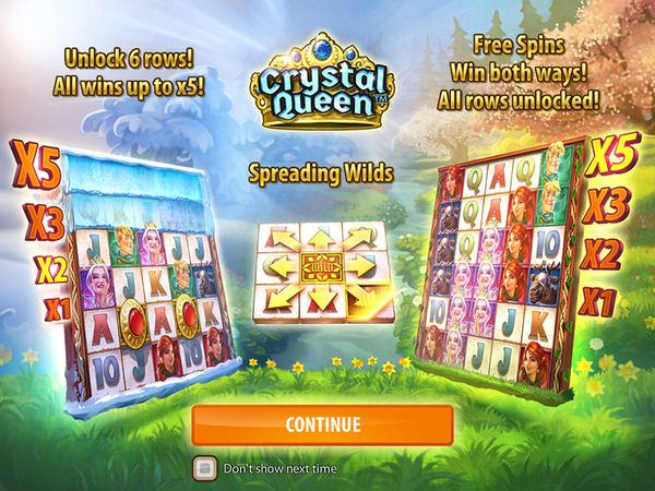 Crystal roll free spins