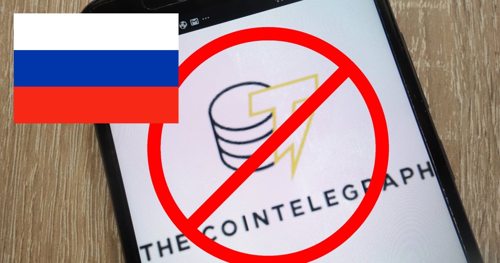 Kryptonyhetssajten Cointelegraph blockerad i Ryssland.