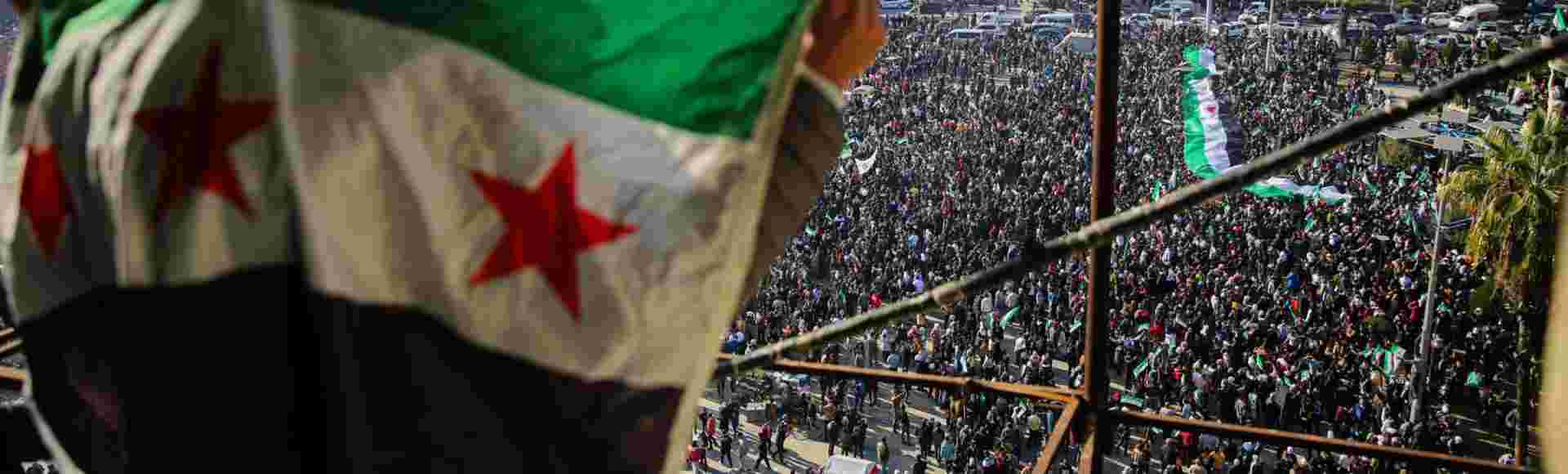 A major rally takes place in Aleppo on 'Victory Friday' to celebrate the fall of the Syrian regime of Bashar Al-Assad.