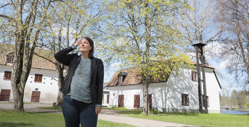 Elisabeth Nilson vill utveckla Gysinge Herrgård till att bli en destination i sig.  Foto: Cornelia Jönsson