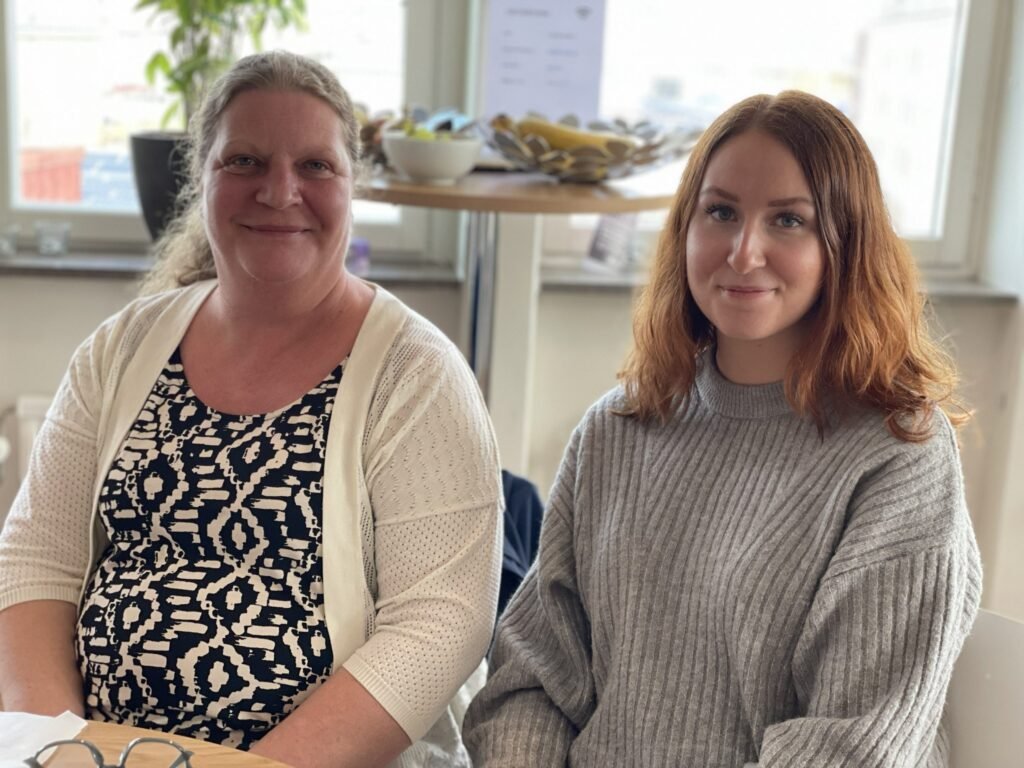 porträtt av två skyddsombud