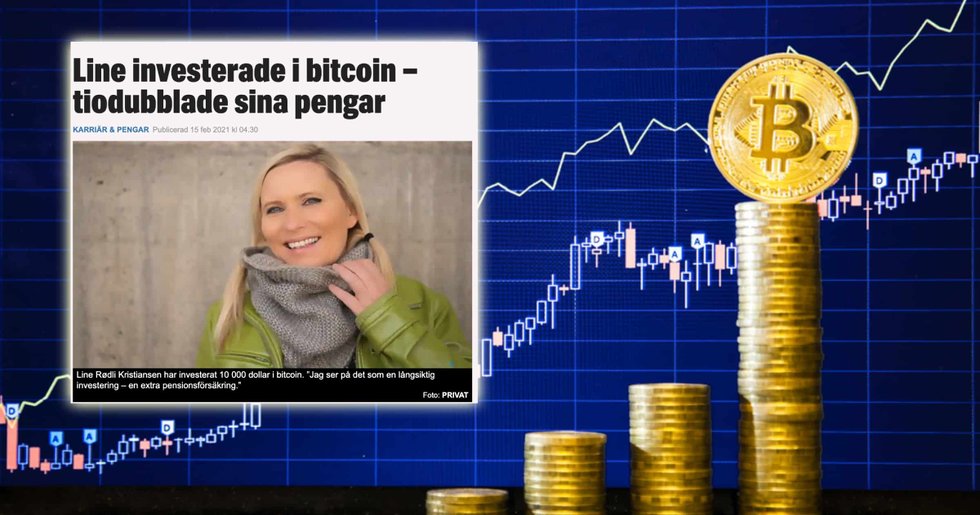 Line, 48, köpte bitcoin 2017 – har sett sin investering öka i värde med 1 500 procent