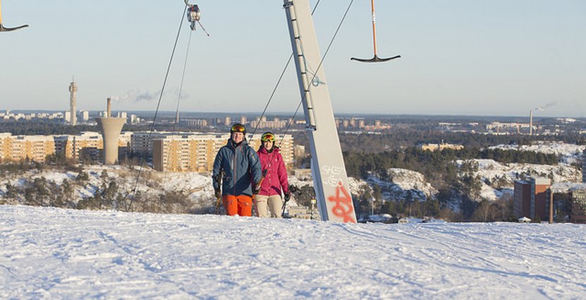 De senaste åren har antalet skidåkare i Hammarbybacken minskat. Foto: Skristar