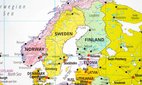 Map of Scandinavia and the Baltic Sea region.