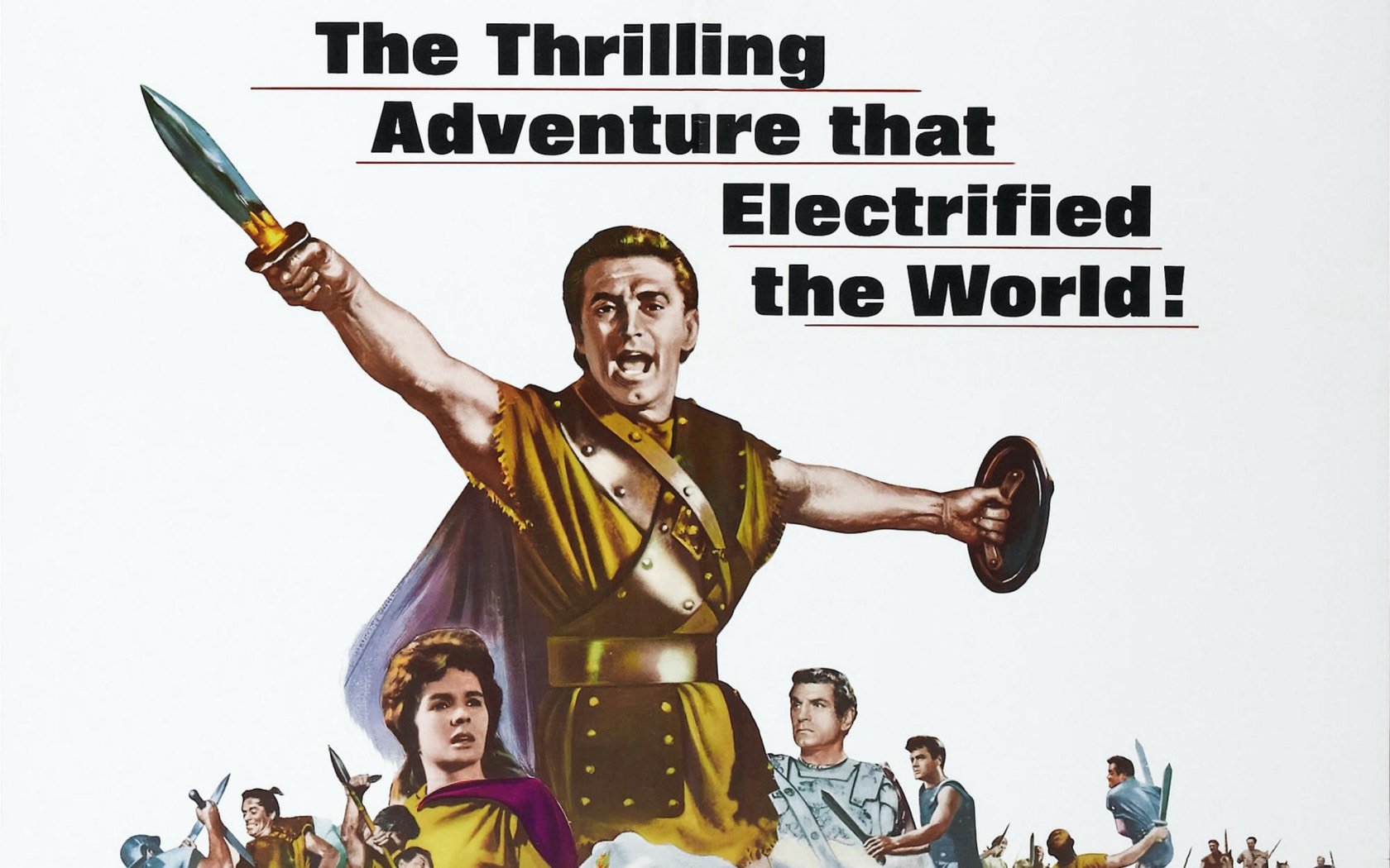 Promotional poster for the film, Spartacus. 1960.