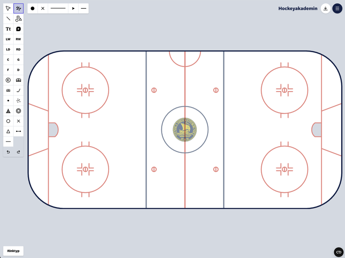 Manual – Så lägger du till din egen logotyp i Hockeyakademins ritverktyg