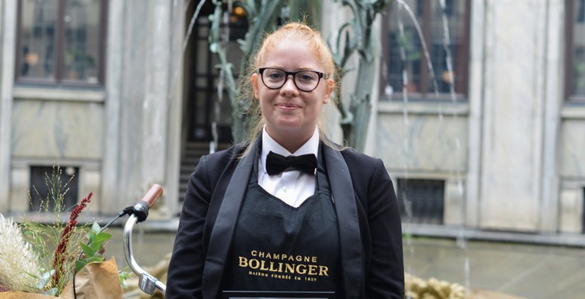 Supersommelier. Hanna Eriksson segrade i Lily Bollinger Award. Foto: Pressbild