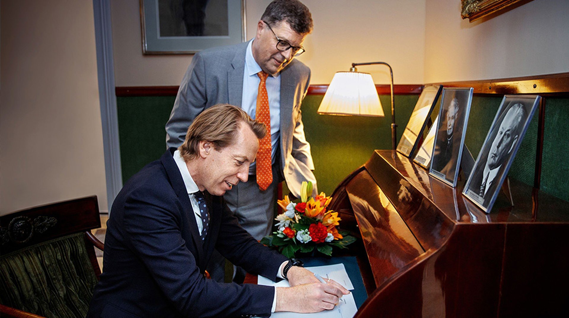 Anders Eriksson, vd Bonnier News och Stefan Björkman, vd Föreningen Konstsamfundet. Foto: Konstsamfundet