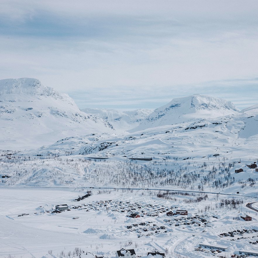 campingen sedd fr&aring;n ovan