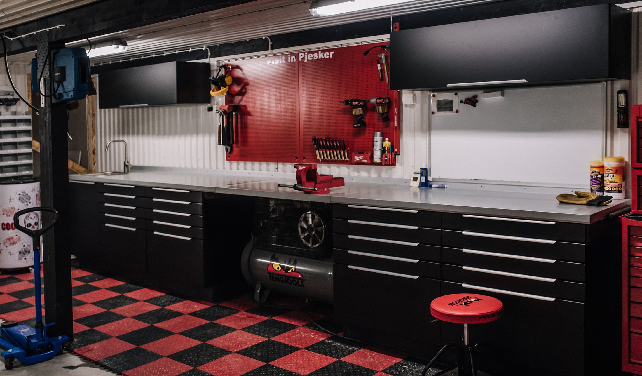 Maskinhall med järnvitriol