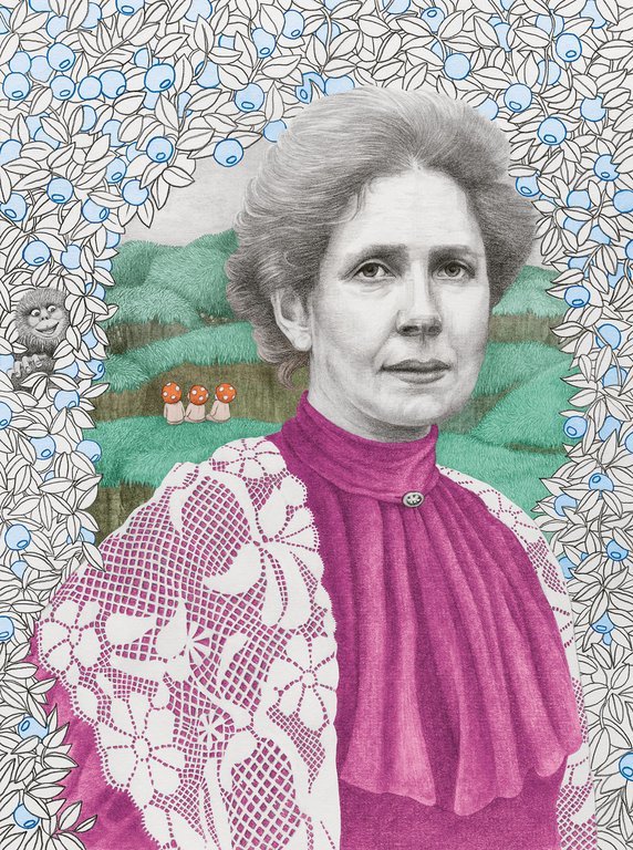 Elsa Beskow. Illustration av Helena Frank