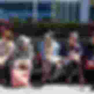 A group of elderly women in Kyoto, Japan. Credit: Trevor Mogg / Alamy Stock Photo.