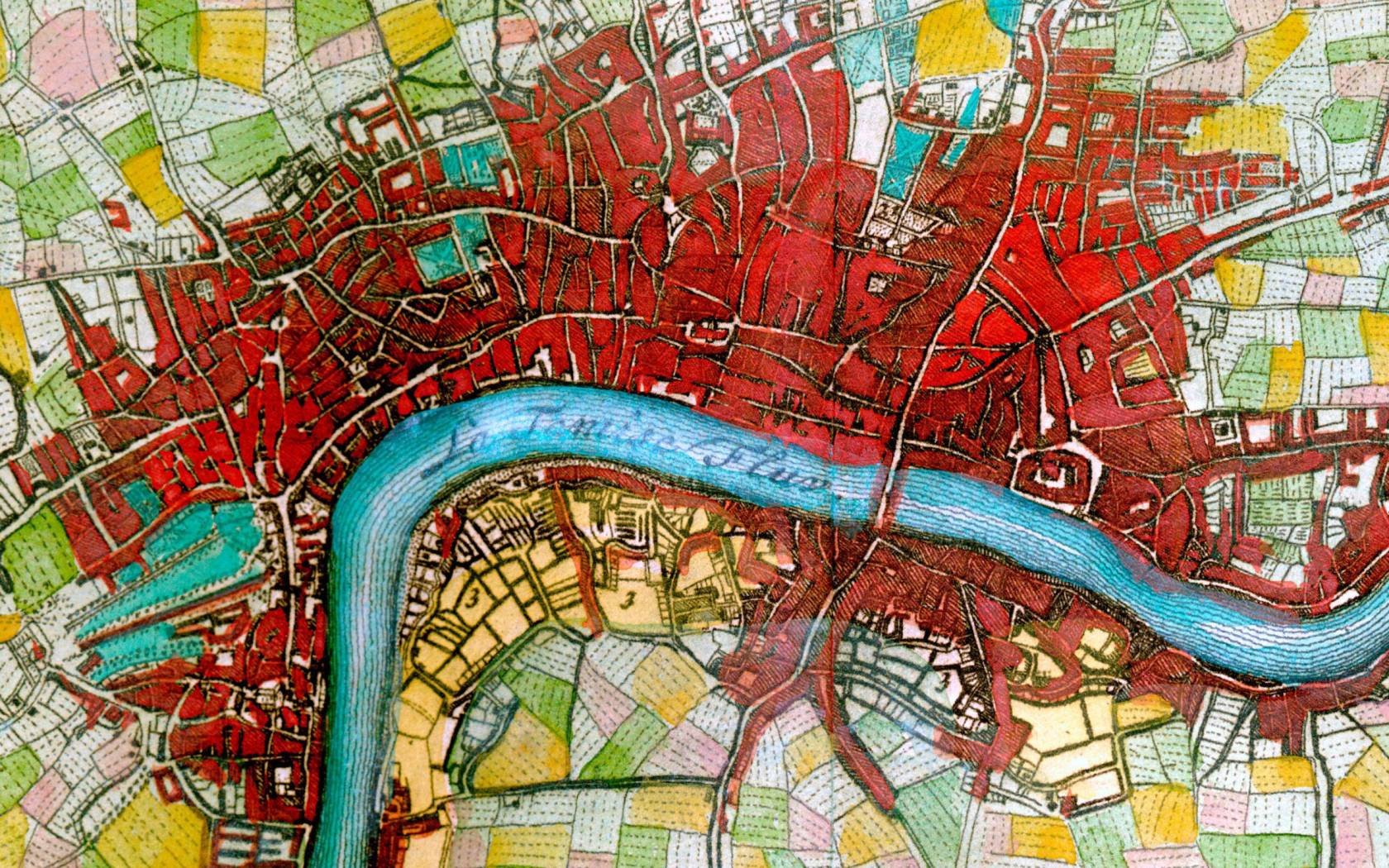 Eighteenth century map of London.