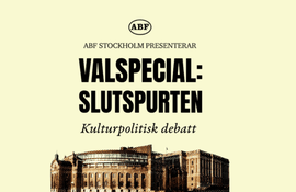 Valspecial: Slutspurten – kulturpolitisk debatt