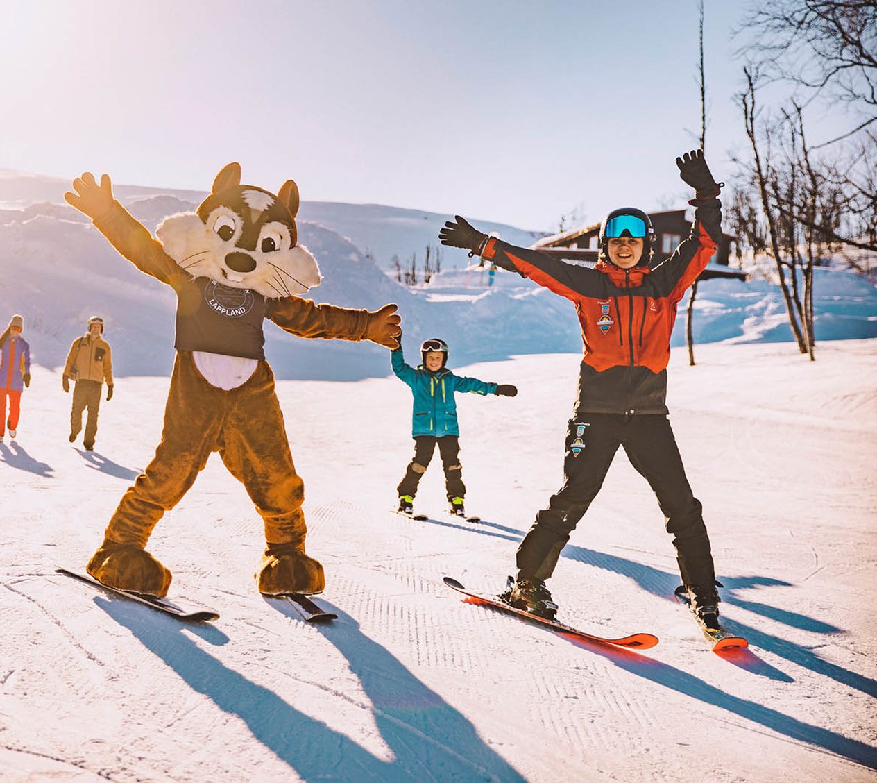 Barnens skidskola i Björkliden