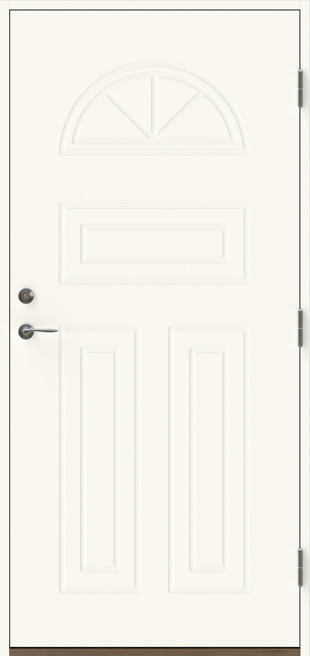 Solöga utan glas Vit