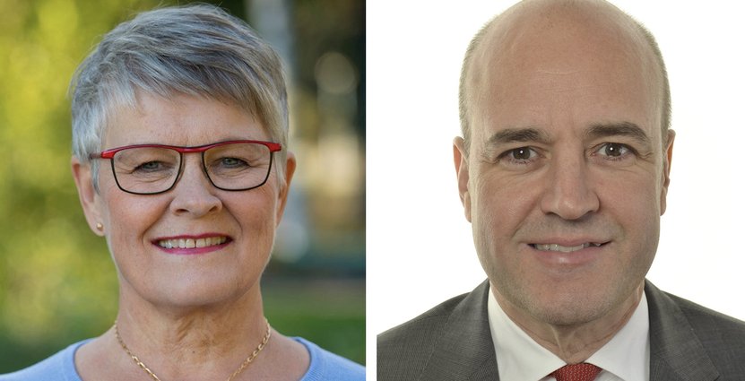 Visitas nuvarande ordförande Maud Olofsson är glad över att Fredrik Reinfeldt har tackat ja till att ta över uppdraget. Foto: Visita och Moderaterna